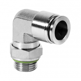 QS-AL-12-G14 Фитинг угловой, 12мм x G 1/4 (наруж.резьба)